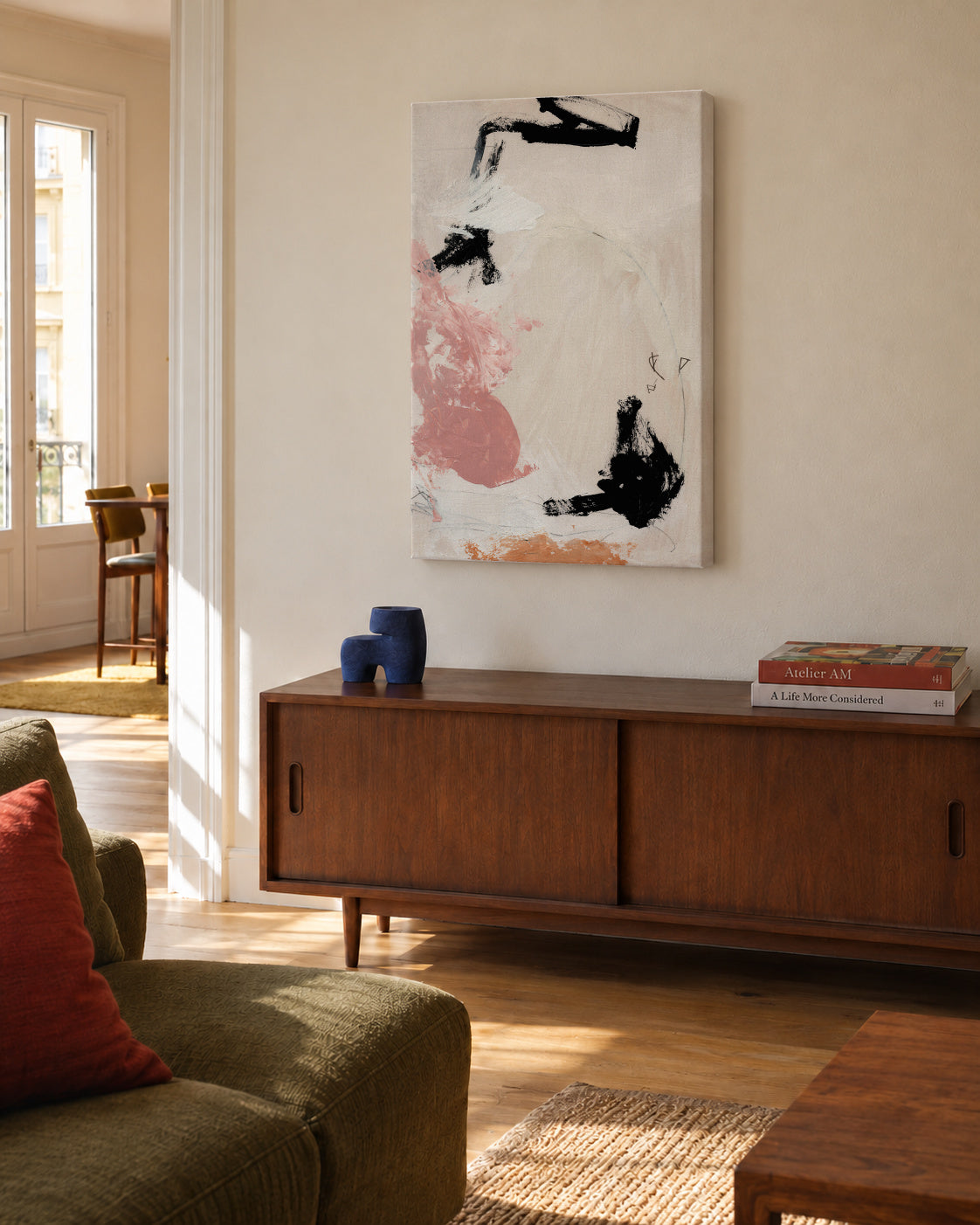 Ballet - Unframed canvas in an interior