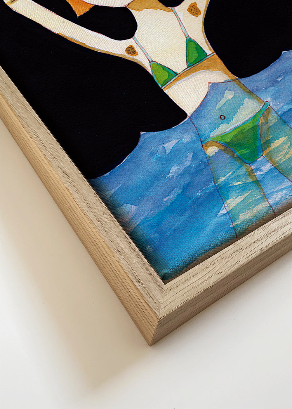 Swimming Girls with Sausage Dog