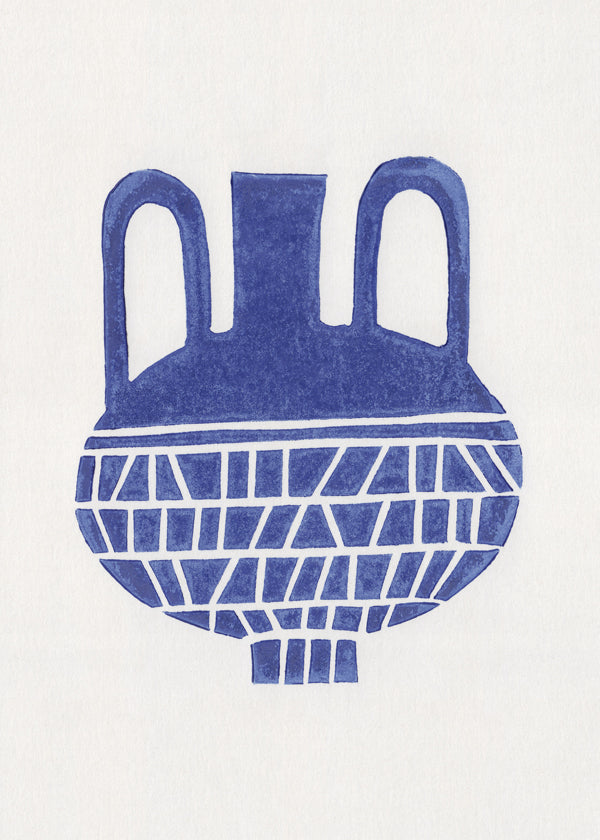 Linocut Vase #6