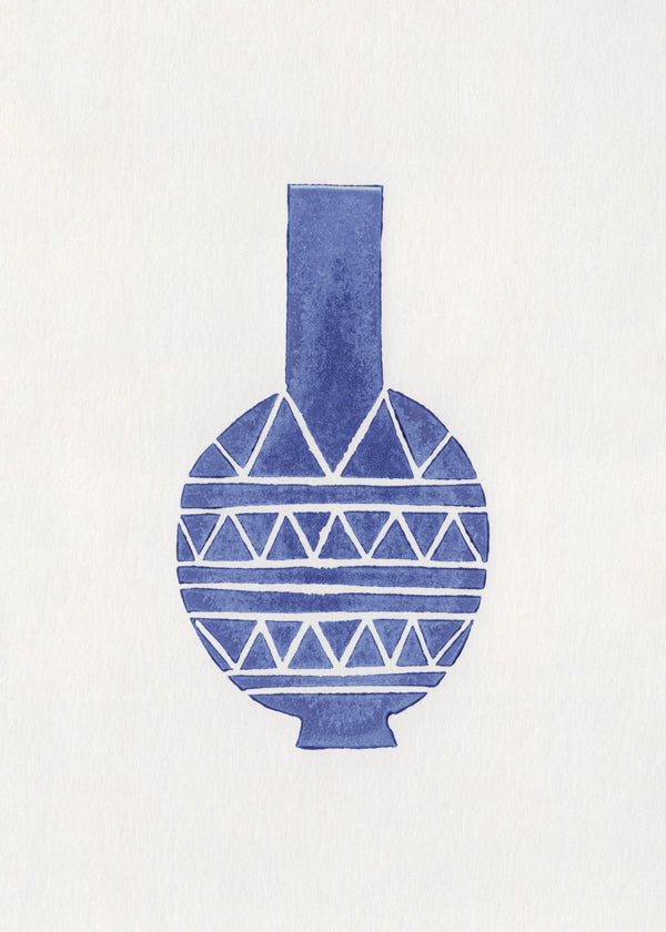 Linocut Vase #8