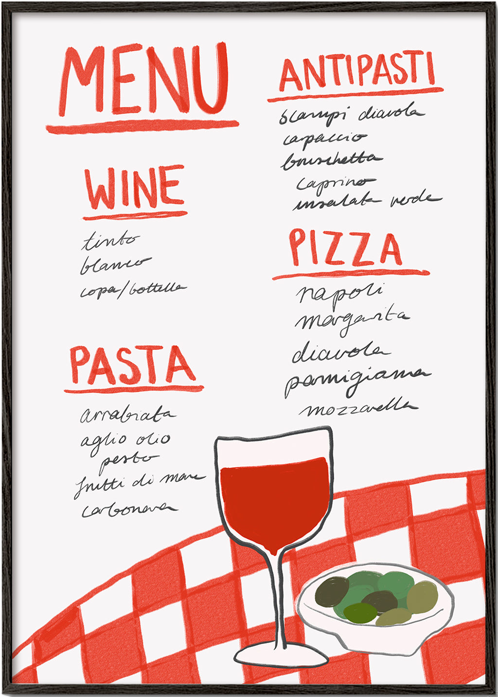 Italian Menu