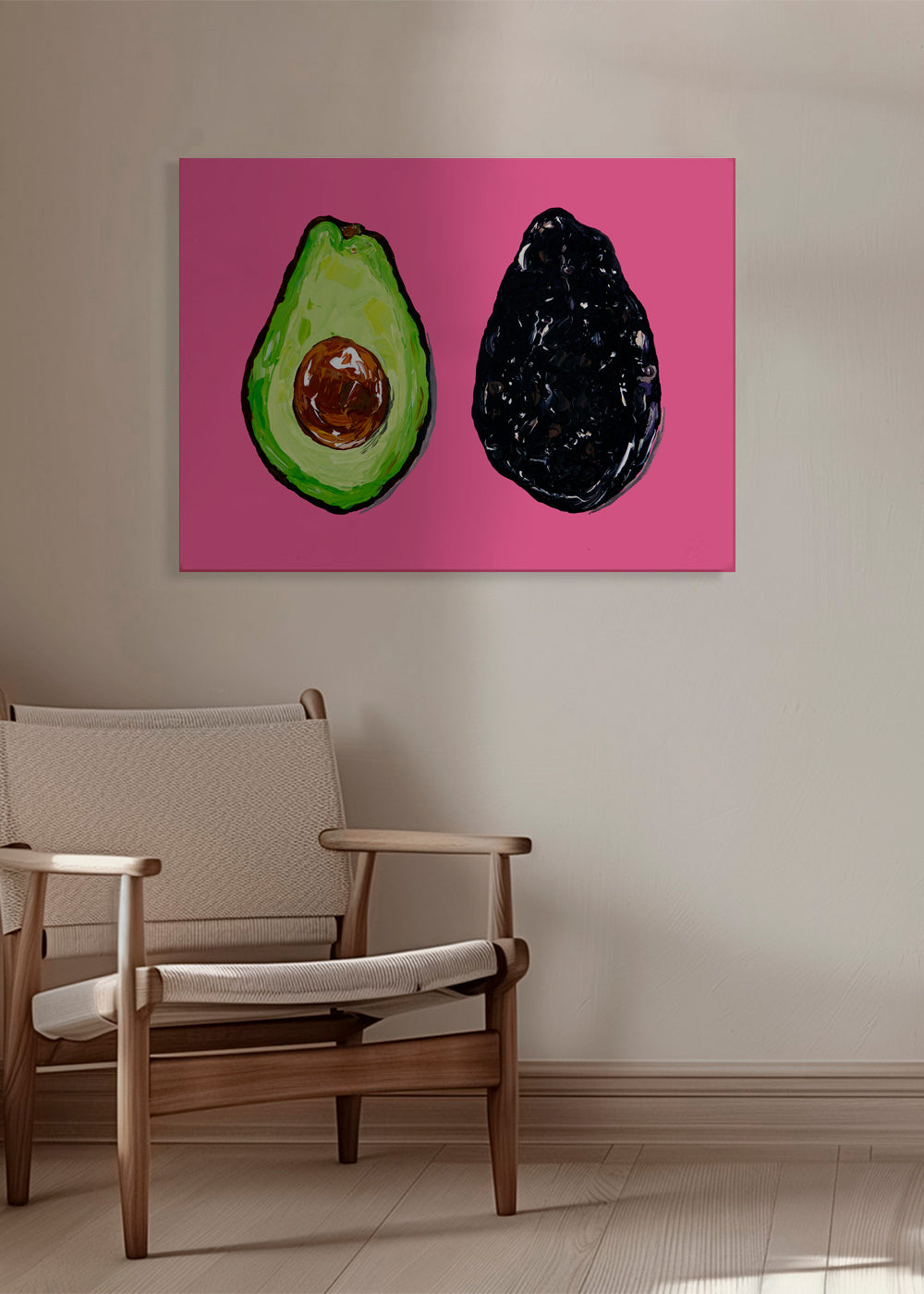 Avocado On Pink