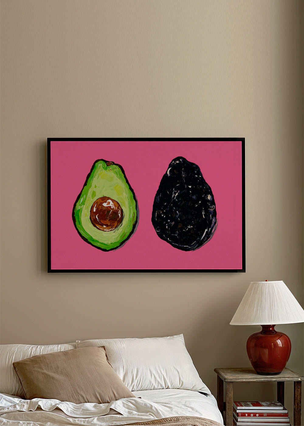 Avocado On Pink