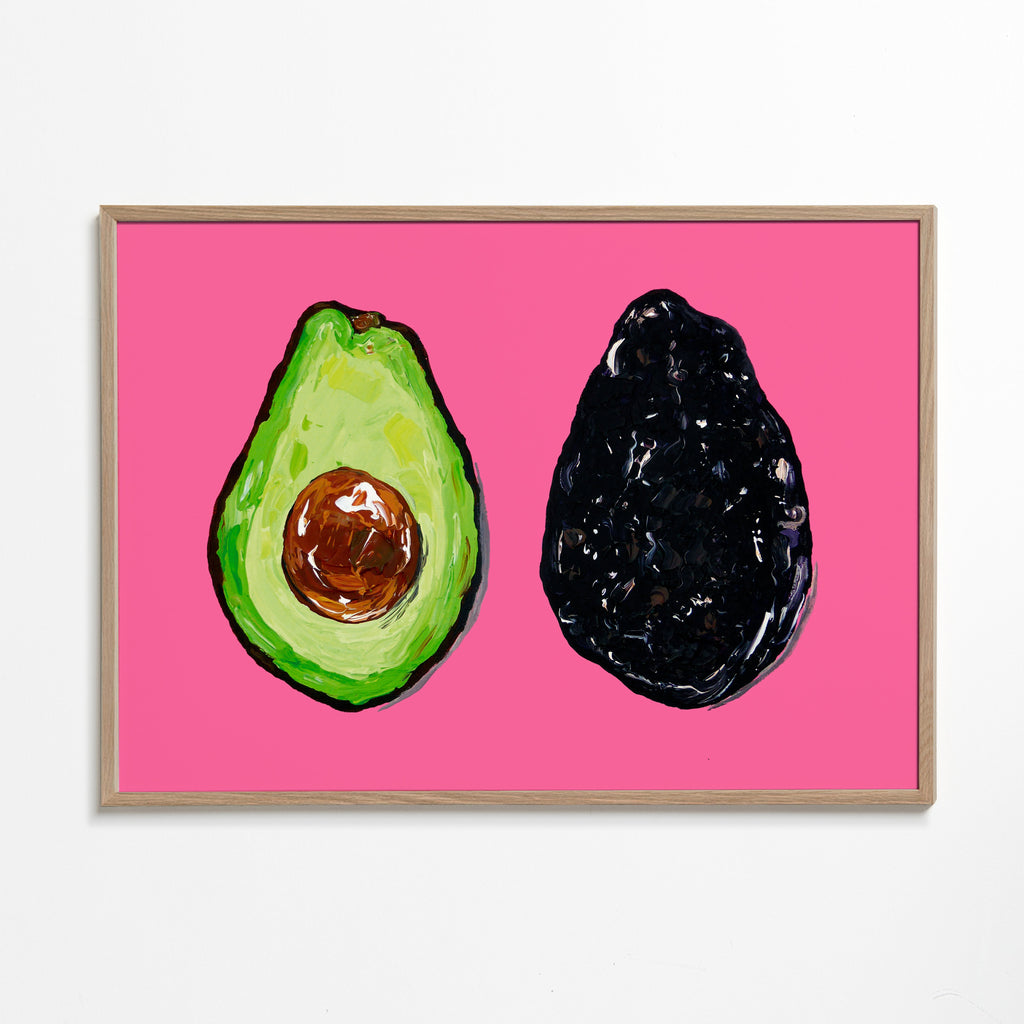Avocado On Pink