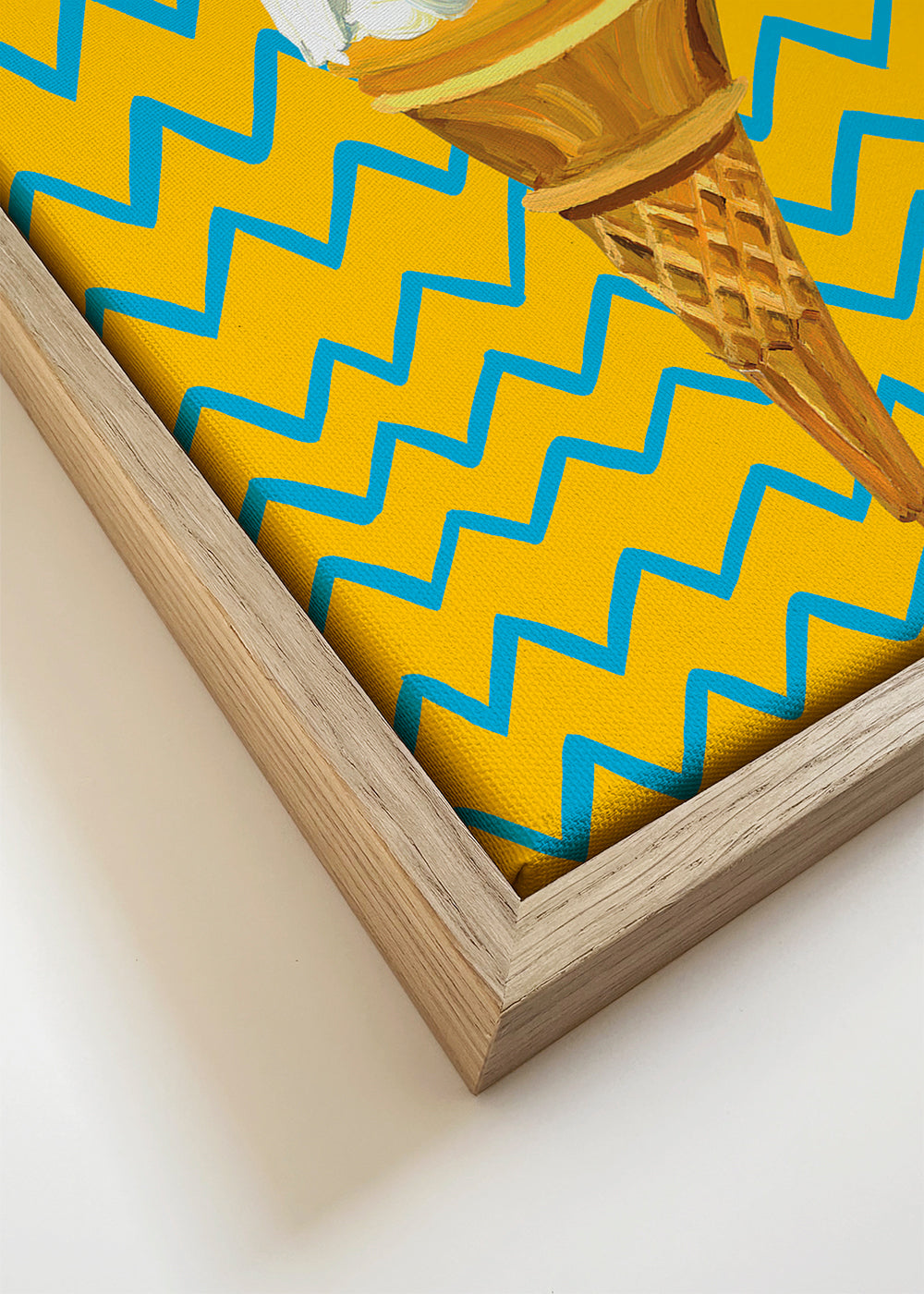 Ice Cream Yellow Zigzag