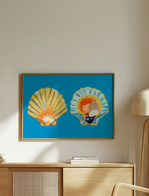 Scallops On Blue