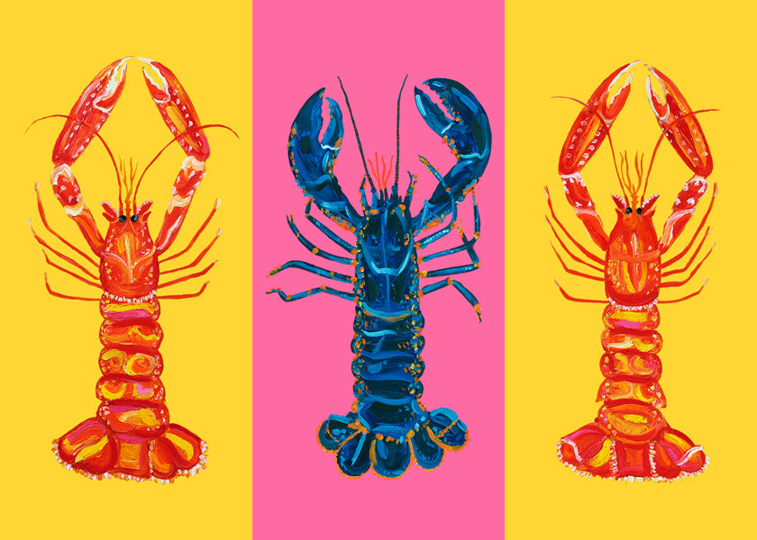 Lobster Langoustines Pop Art 2