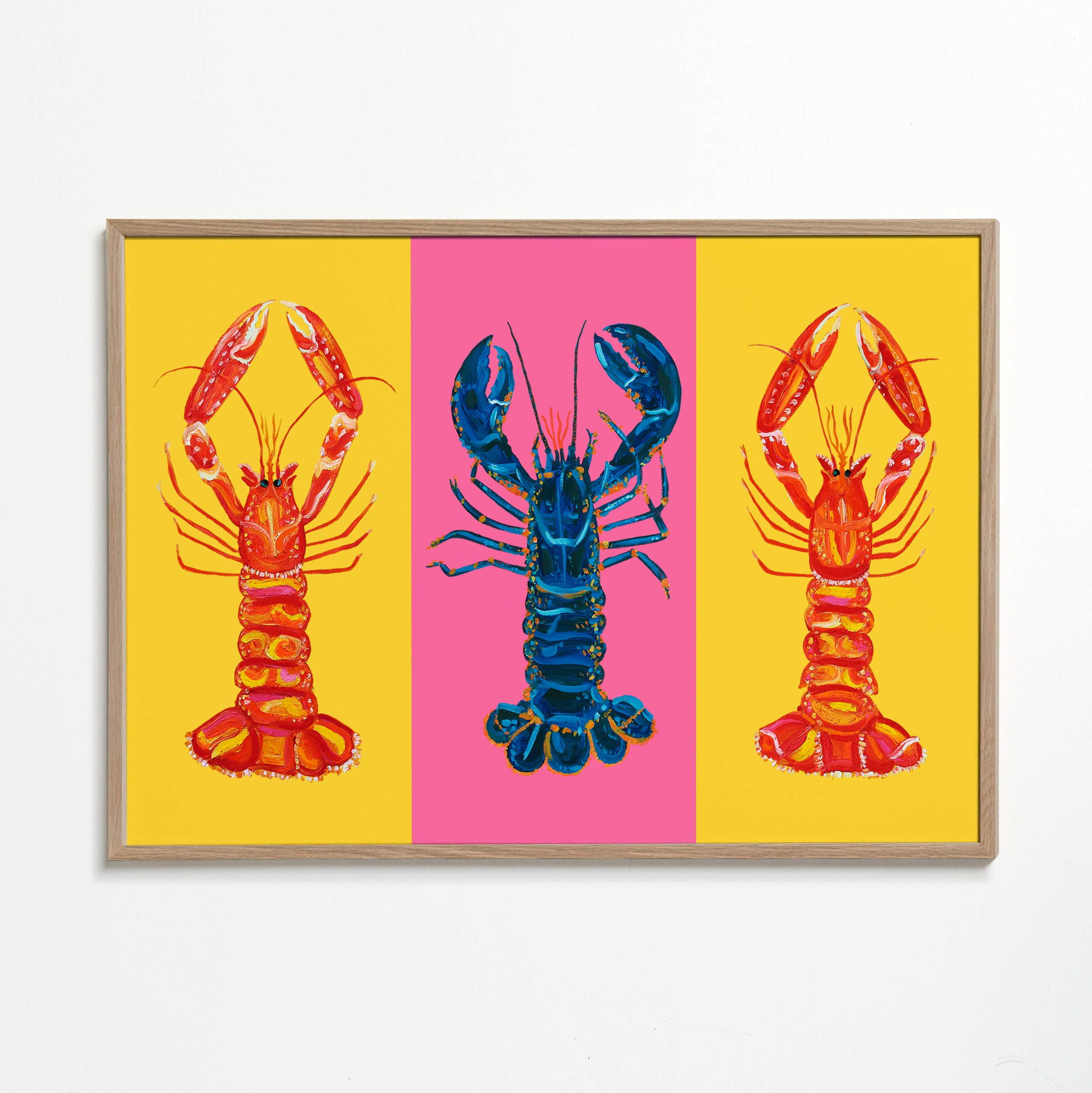 Lobster Langoustines Pop Art 2