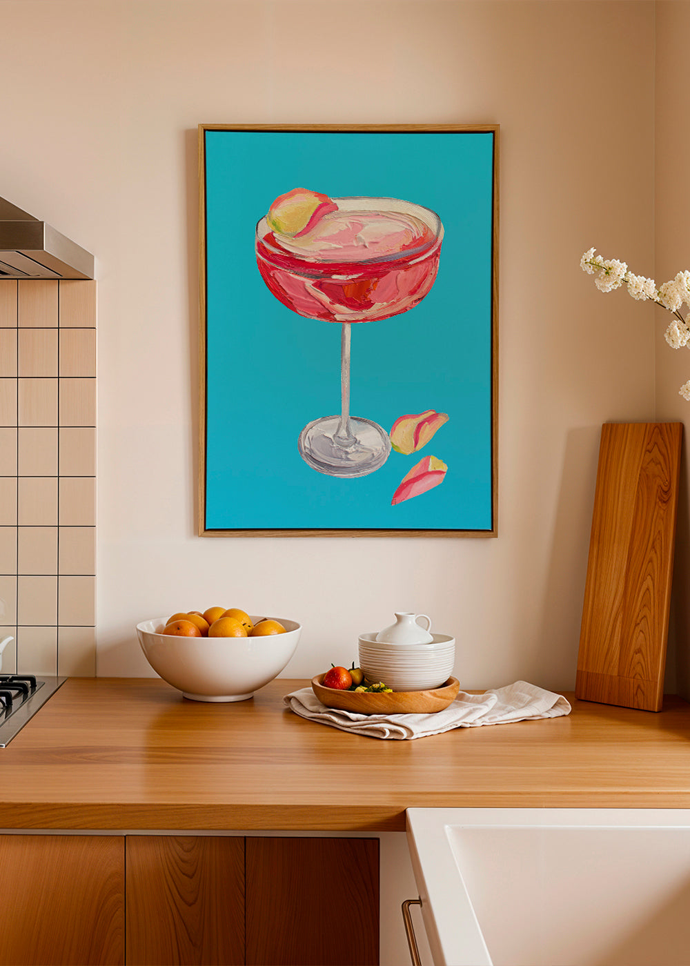 Sparkling Rose Gin Cocktail