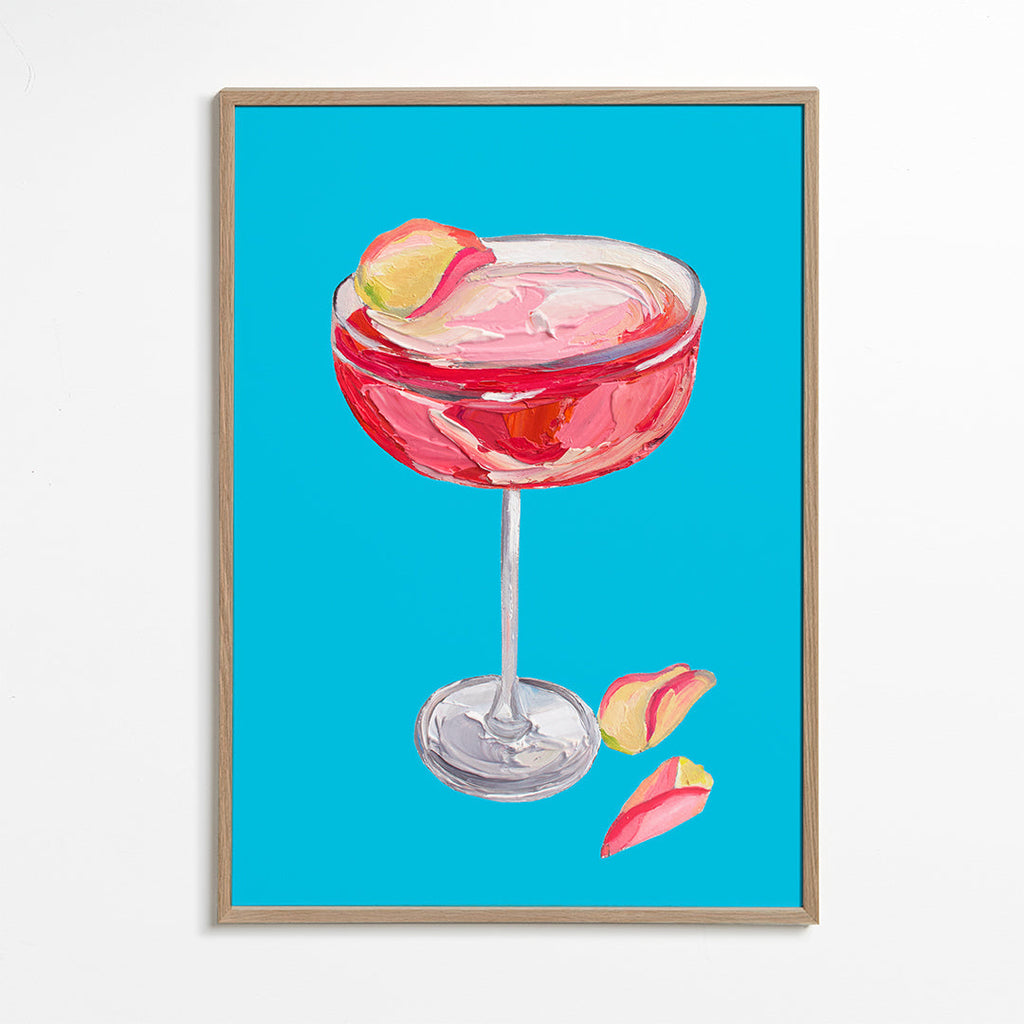 Sparkling Rose Gin Cocktail