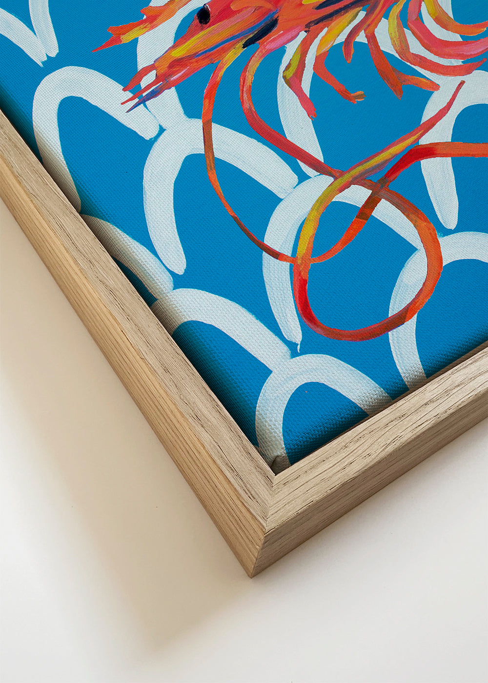 Prawn On Blue Wavey - Alice Straker