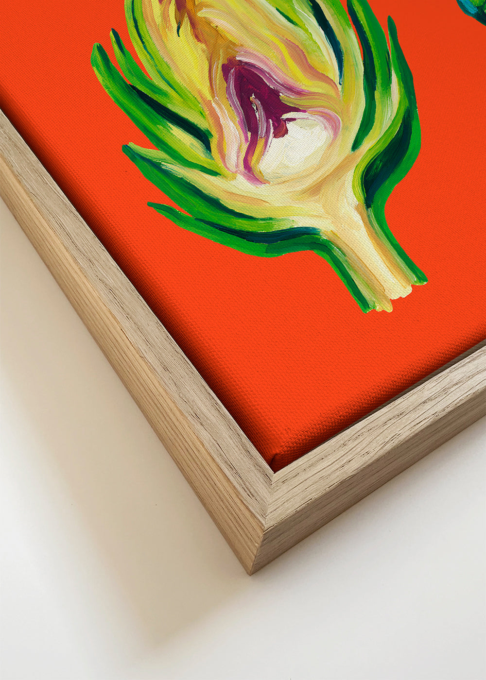 Artichokes On Orange