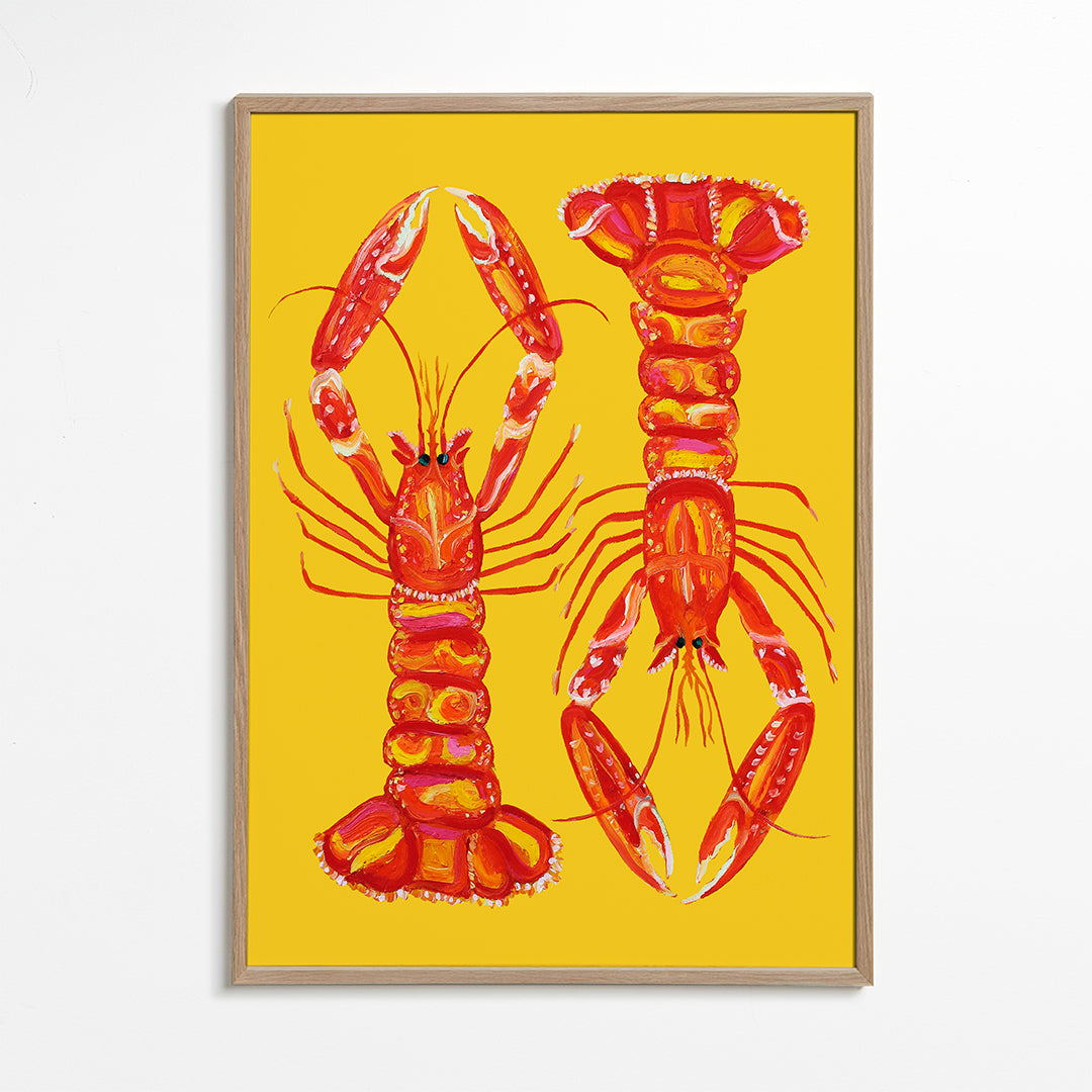 Langoustines On Yellow