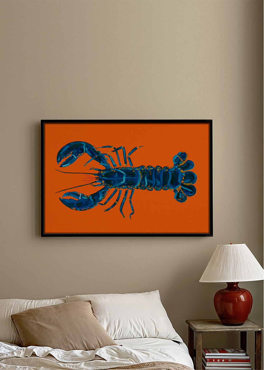 Lobster On Orange
