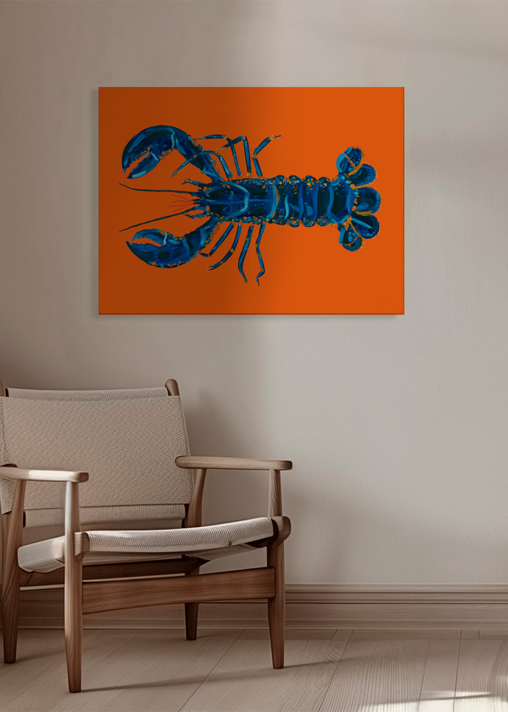 Lobster On Orange