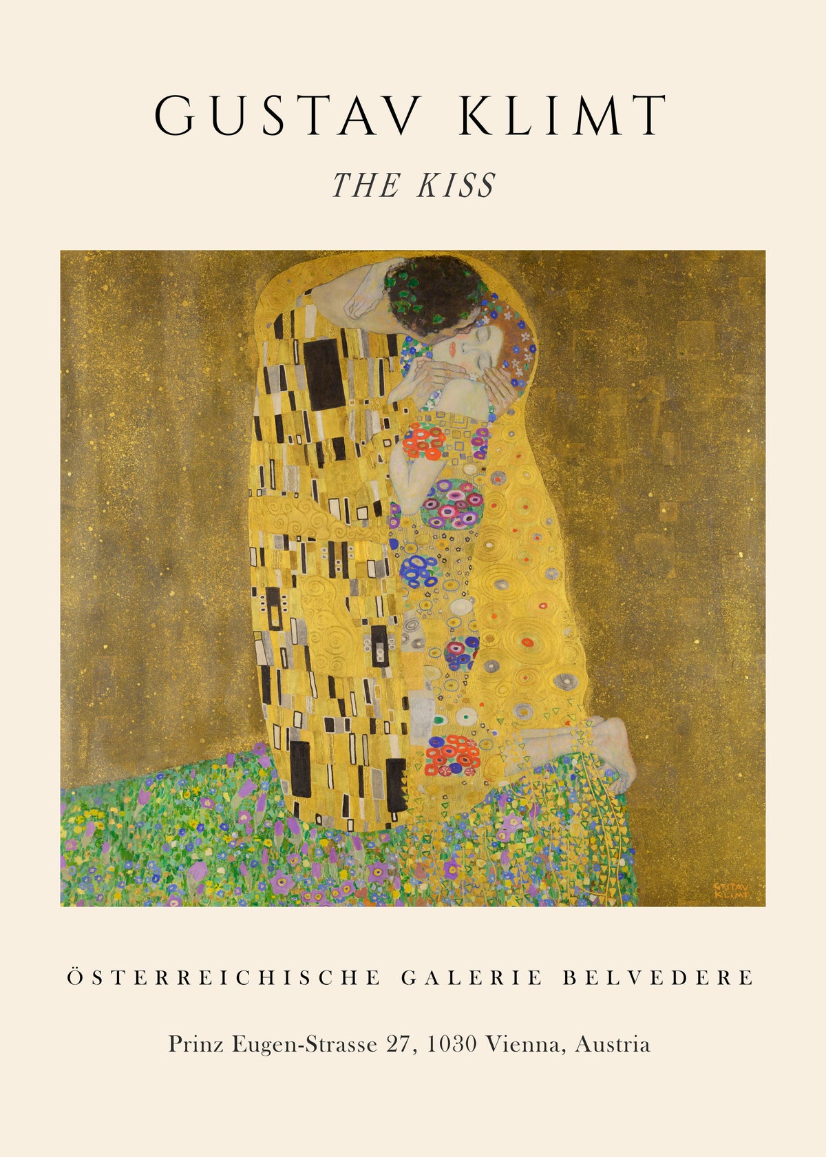 The Kiss Exhibition - Gustav Klimt - Unframed art print