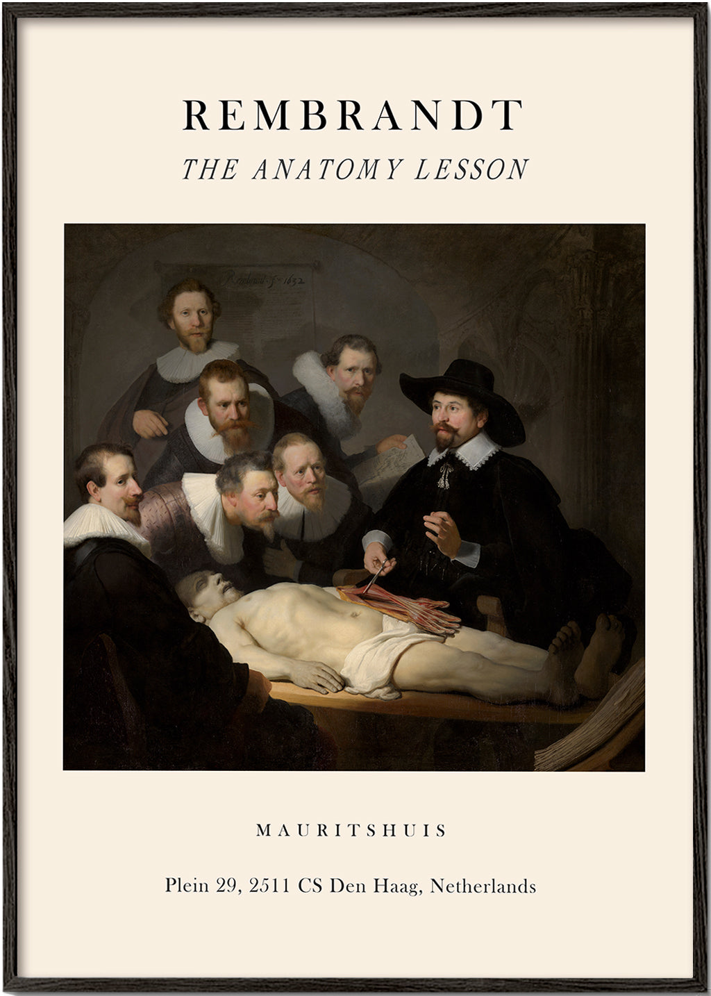 The Anatomy Lesson of Dr Nicolaes Tulp Exhibition - Rembrandt