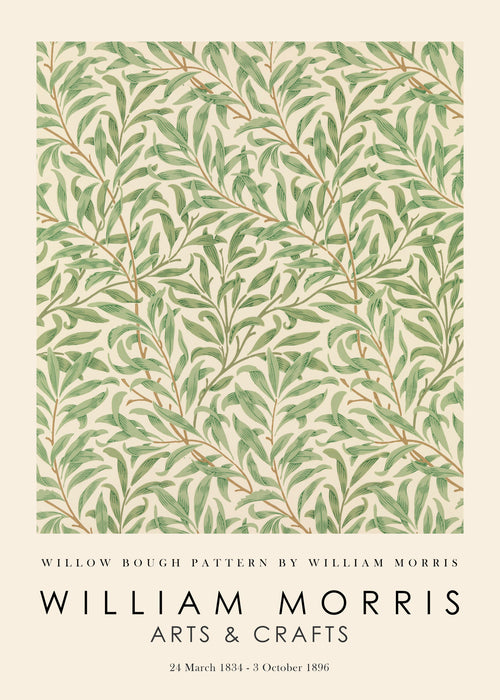 Willow Bough Pattern by William Morris Exhibition - Unframed art print