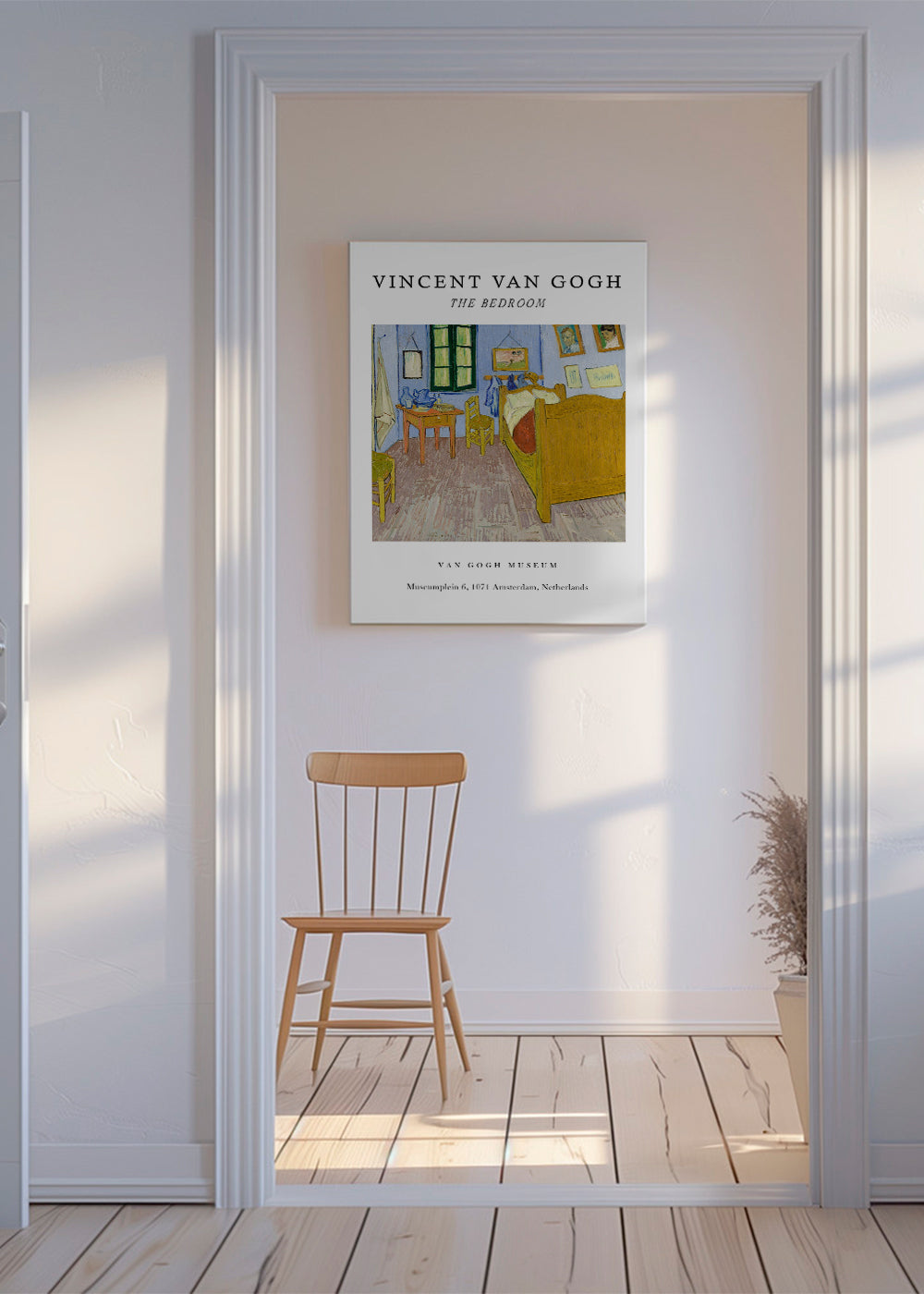 Van Gogh's Bedroom in Arles Exhibition White - Van Gogh