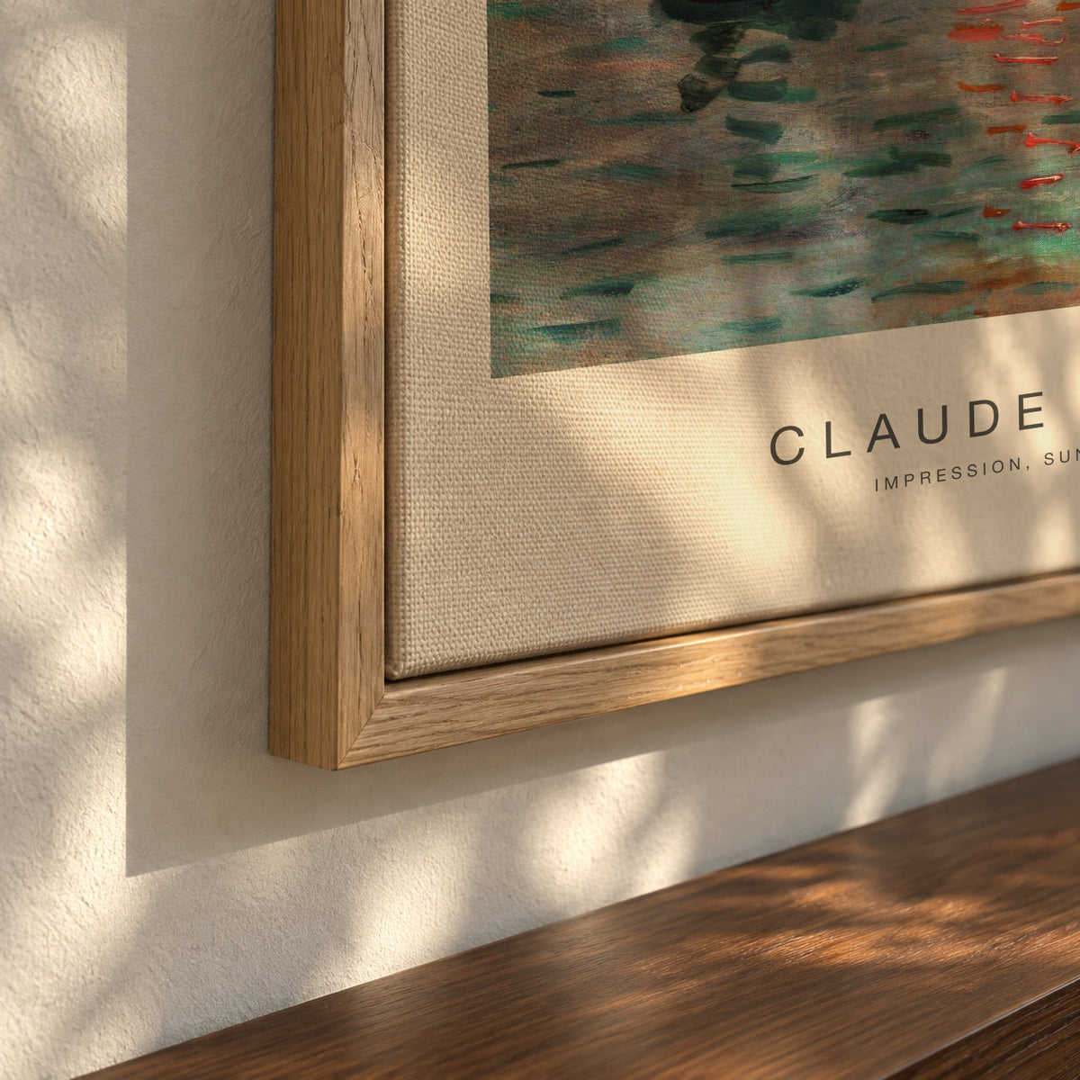 Impression, Sunrise (Special Edition) - Claude Monet - Framed canvas detail