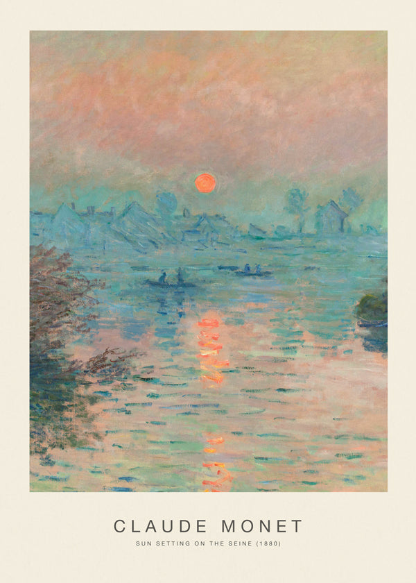 Sun Setting on the Seine (Special Edition) - Claude Monet