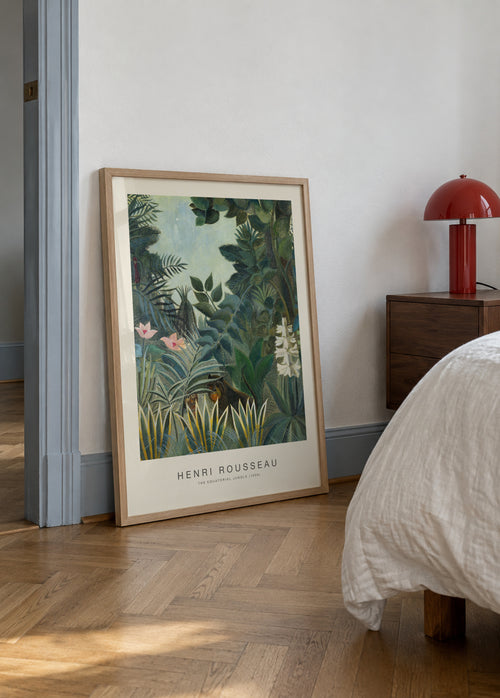 The Equatorial Jungle (Special Edition) - Henri Rousseau - Framed poster in an interior
