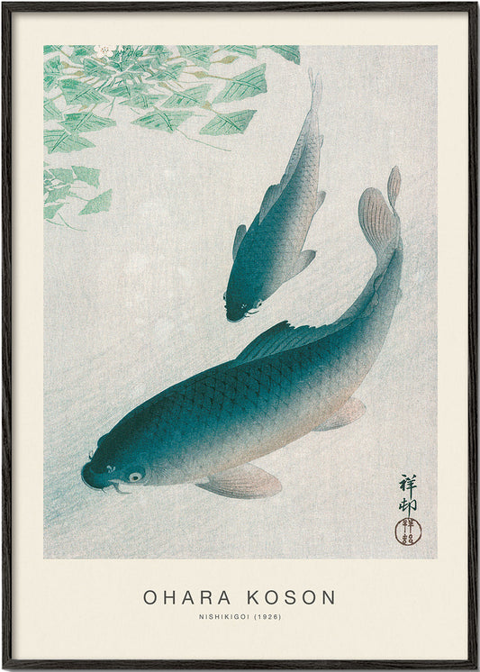 Nishikigoi, Two Koi Carp (Special Edition) - Ohara Koson