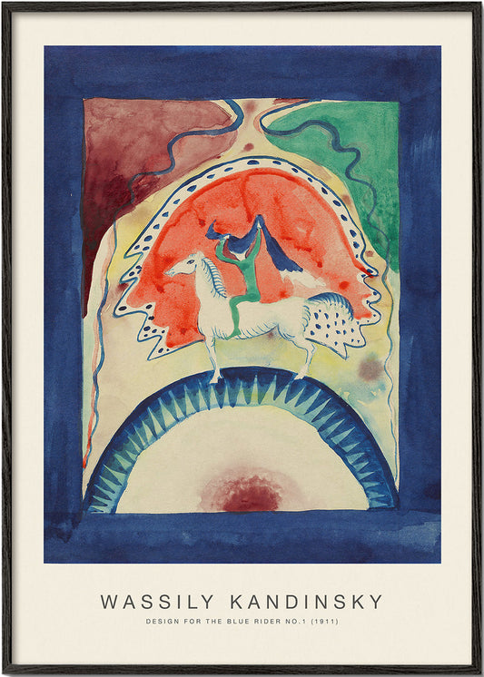 Design for the Blue Rider No.1 (Special Edition) - Wassily Kandinsky