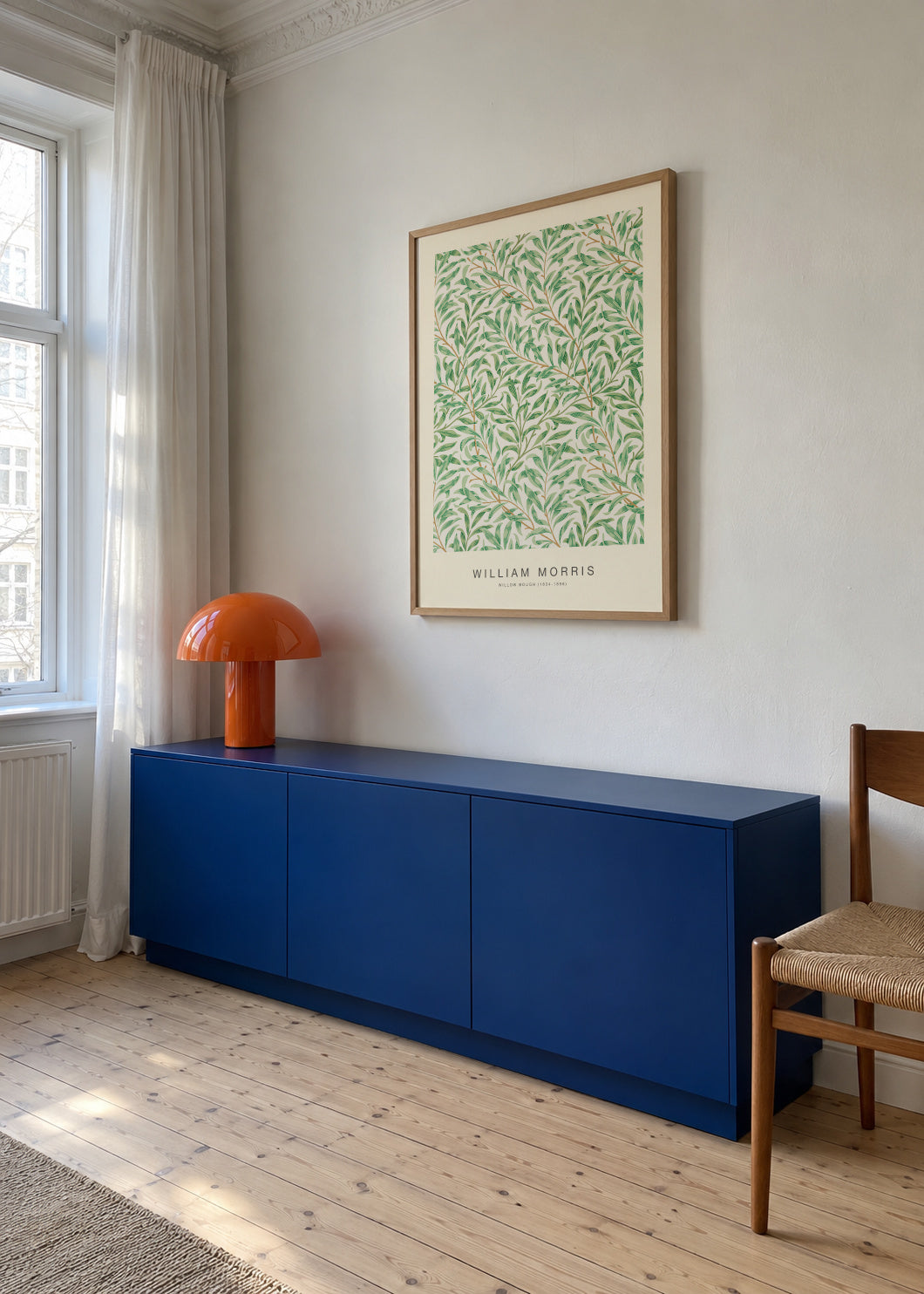 Willow Bough (Special Edition) - William Morris - Framed poster in an interior