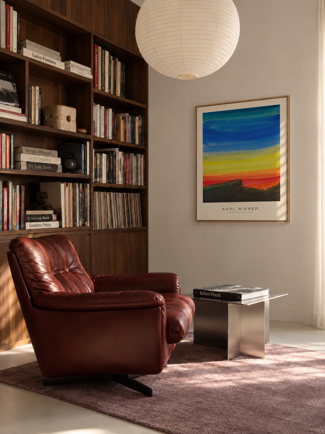 Colour Study No.10 - Karl Wiener - Framed canvas in an interior
