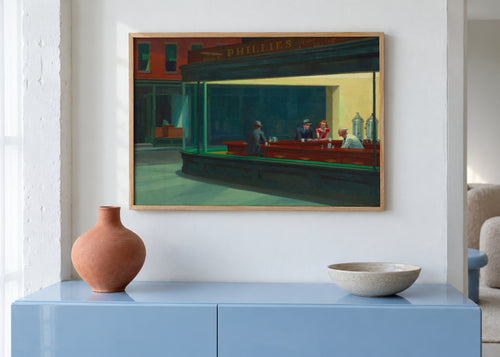 Nighthawks - Edward Hopper - Poster en ambiente