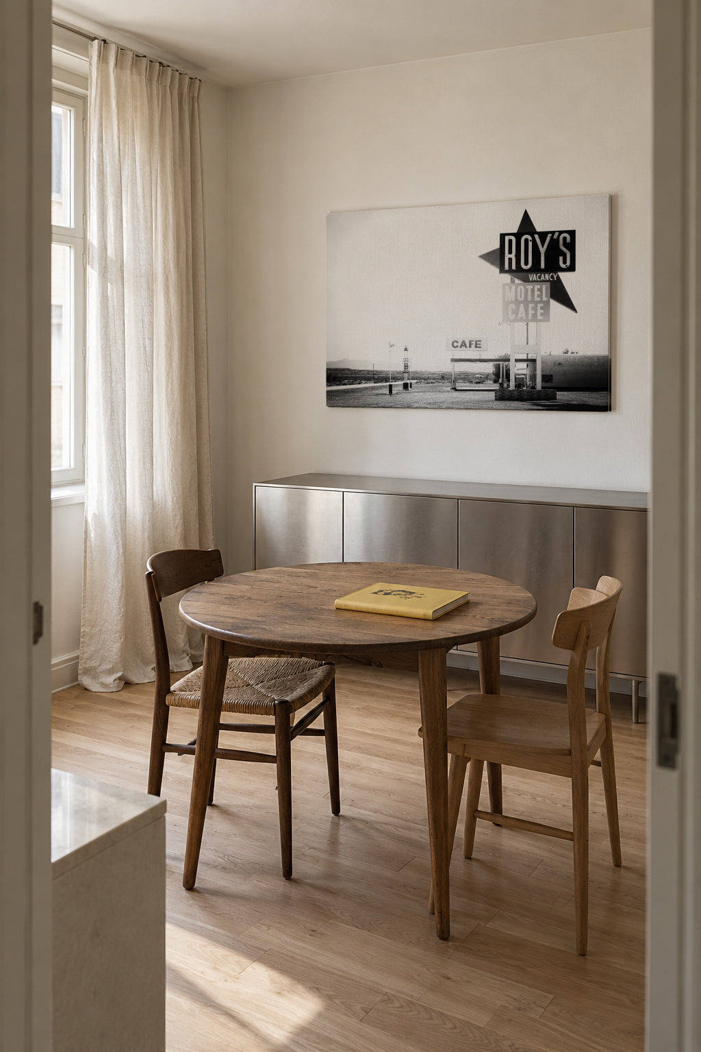 Black Arizona - Route 66 Motel Cafe - Unframed canvas in an interior