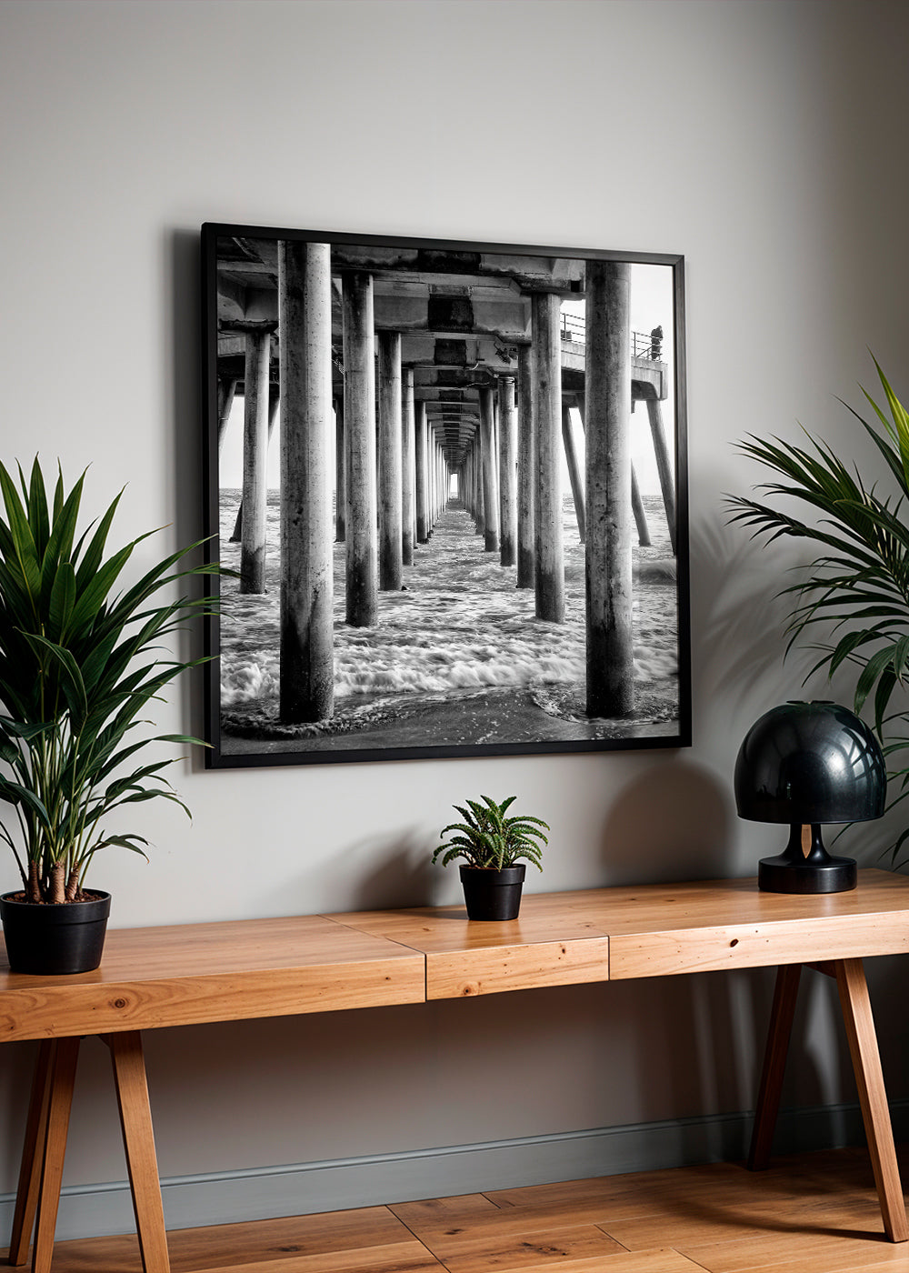 Black California - Underneath Huntington Beach Pier II