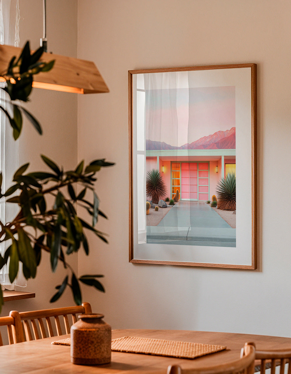 Lámina botánica Palm Springs en rosa – Product2