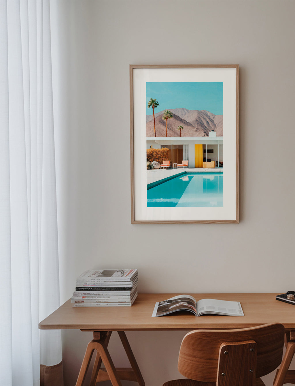 Cuadro de paisaje con piscina y palmeras – Product3