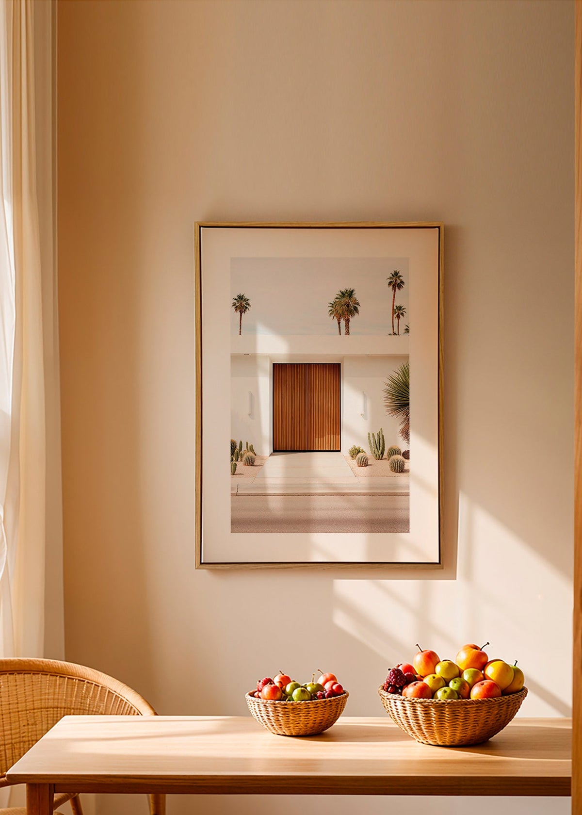 Fotografía arquitectónica con puerta de lamas – Canvas2
