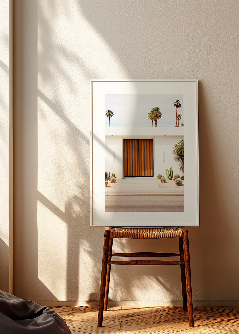 Fotografía arquitectónica con puerta de lamas – Product1