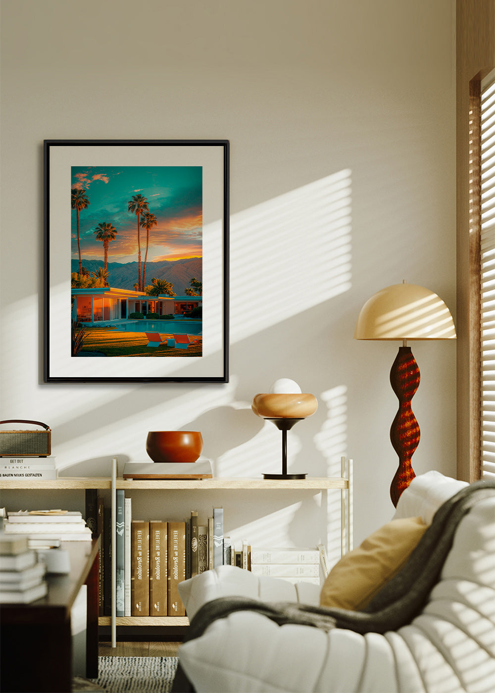 Cuadro de paisaje Palm Springs al atardecer – Canvas2
