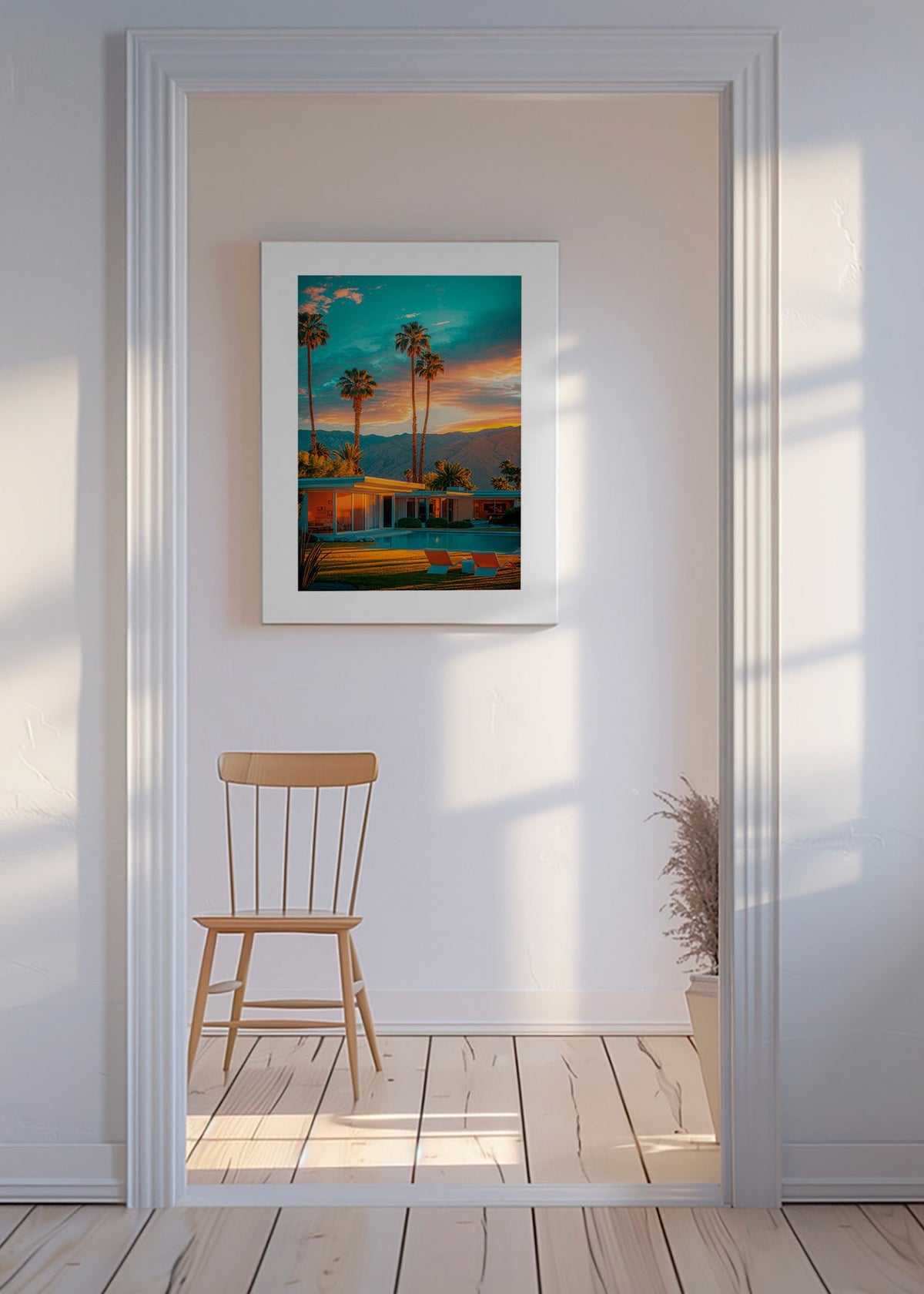 Cuadro de paisaje Palm Springs al atardecer – Canvas