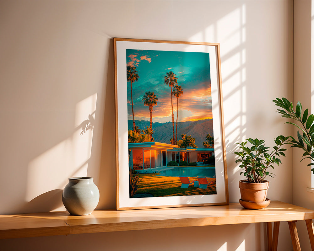 Cuadro de paisaje Palm Springs al atardecer – Product3