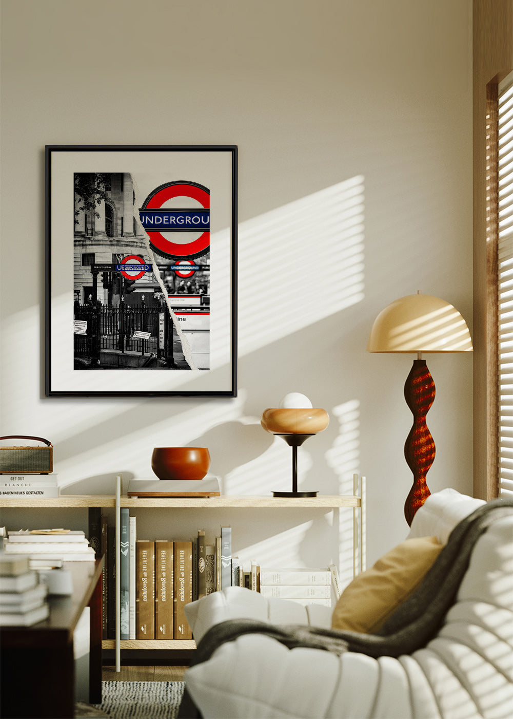 Cuadro de ciudades con rótulo Underground en Londres – Canvas1