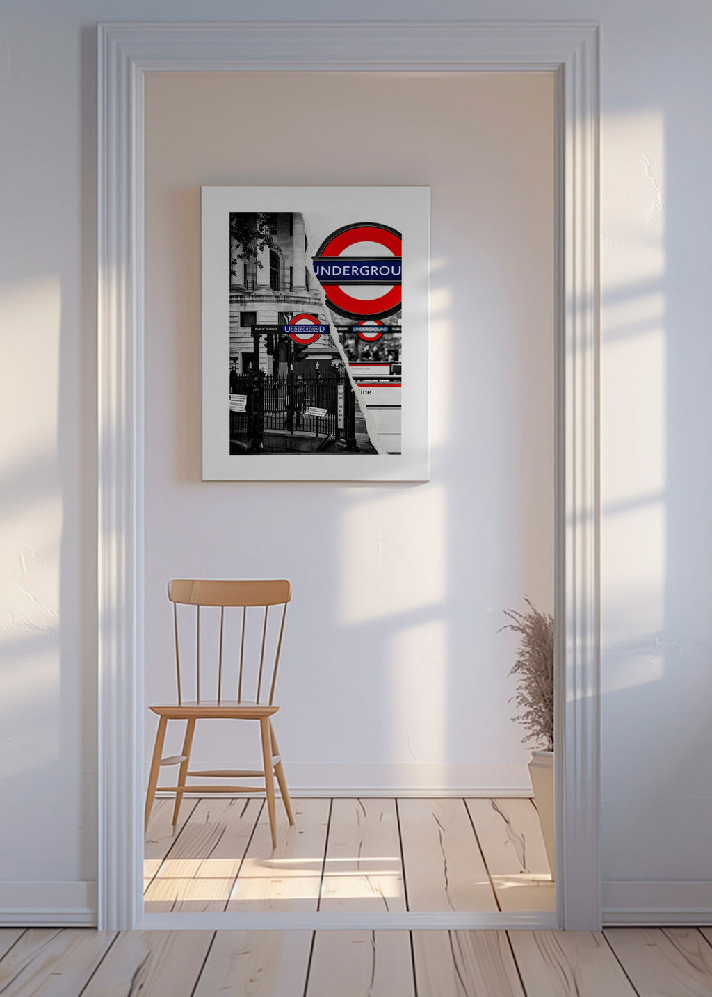 Cuadro de ciudades con rótulo Underground en Londres – Canvas