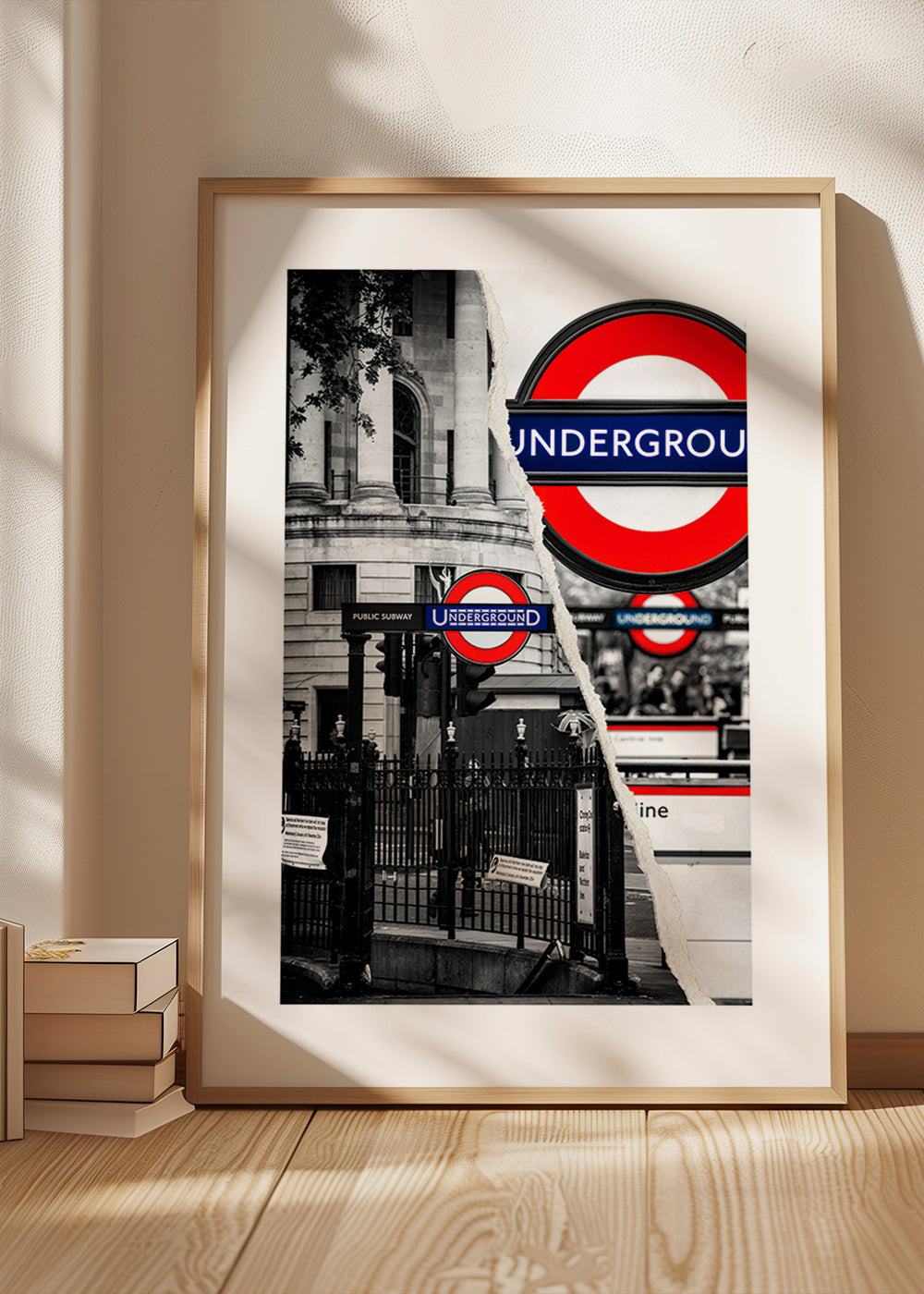 Cuadro de ciudades con rótulo Underground en Londres – Product1