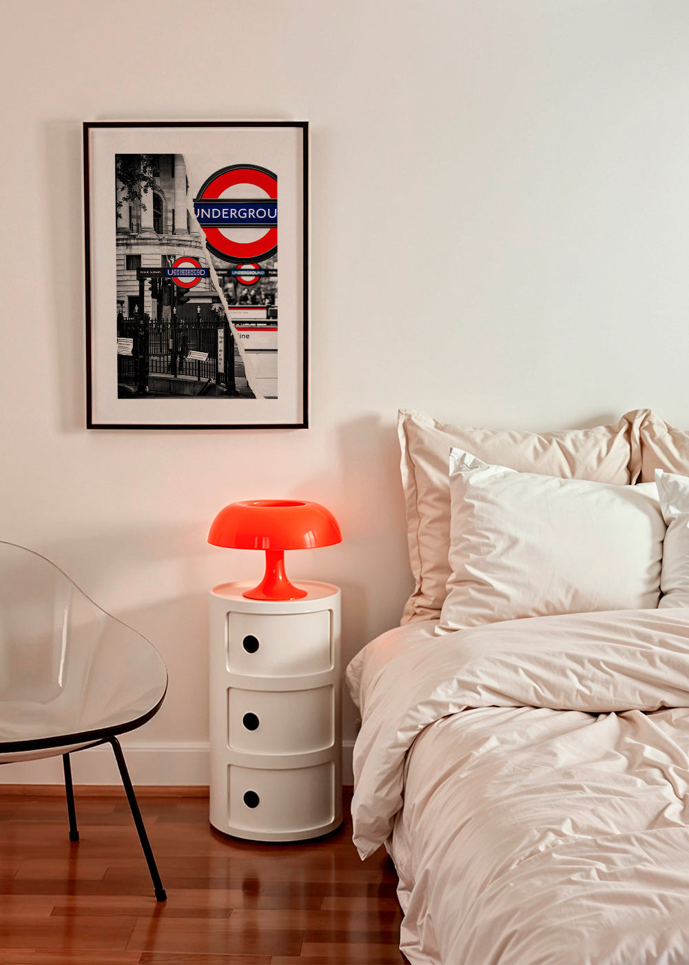 Cuadro de ciudades con rótulo Underground en Londres – Product3