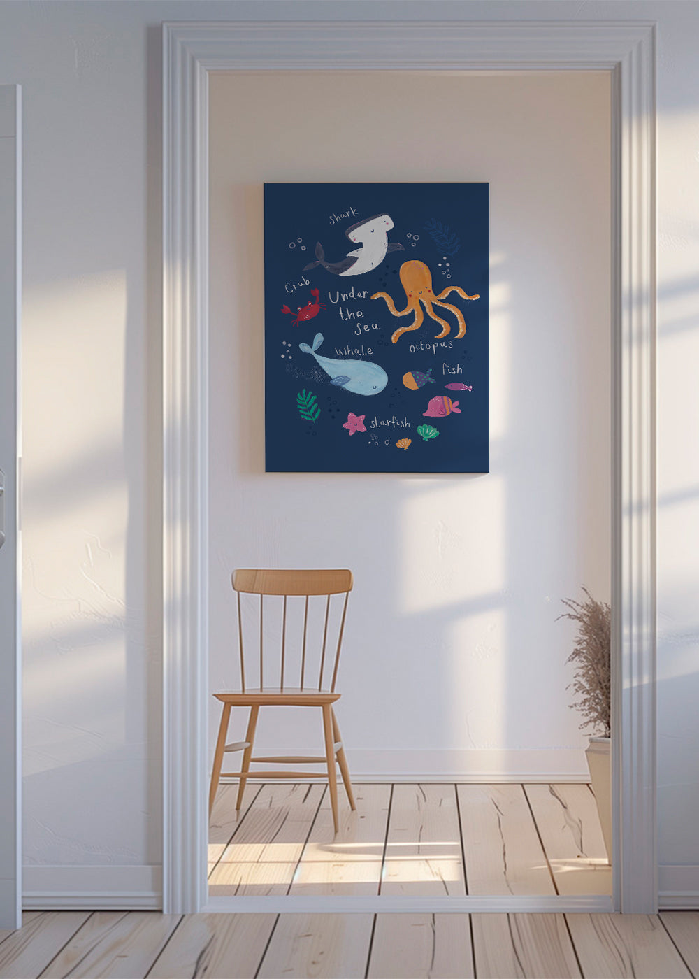 Under the sea kids art print
