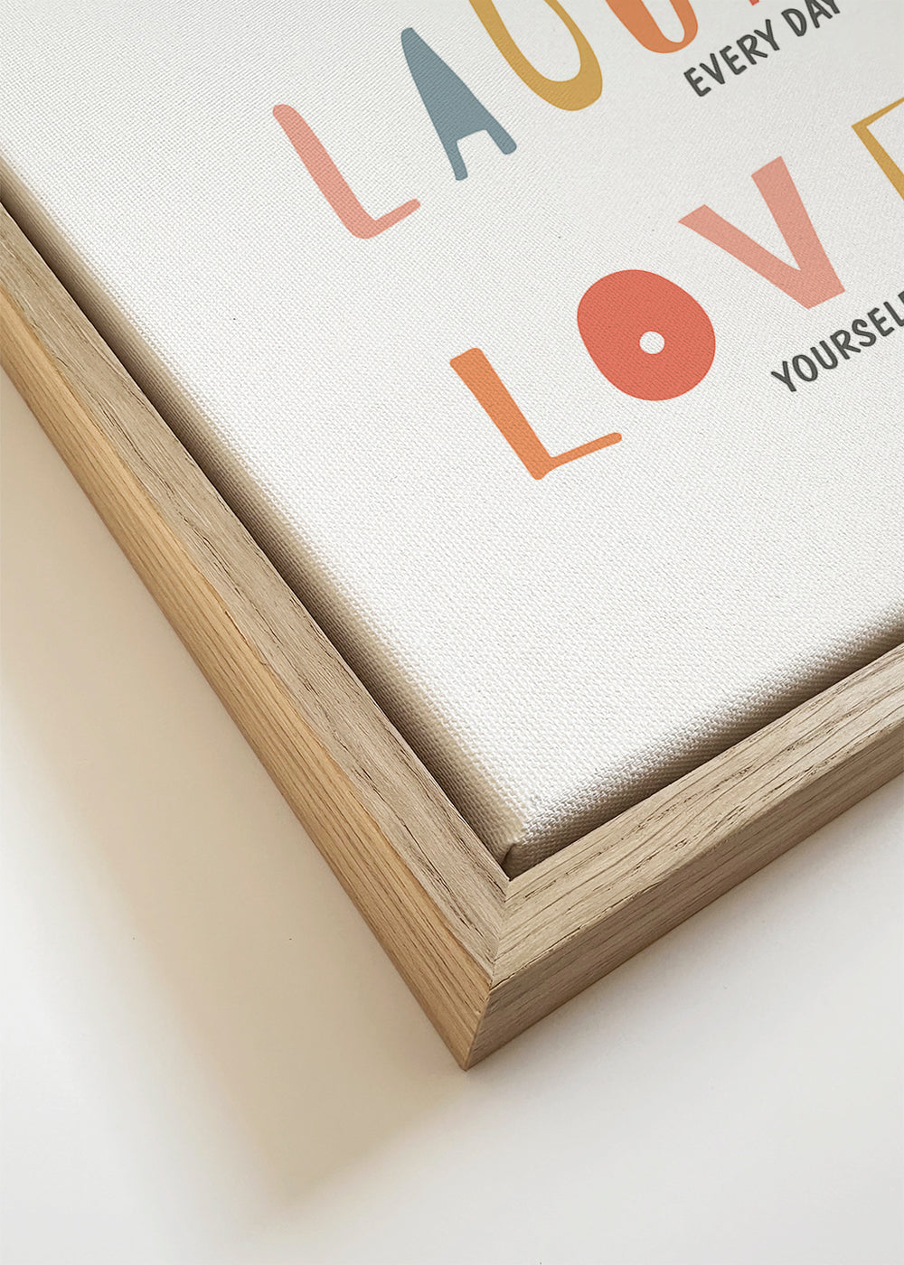 Live Laugh Love Quote colores pastel