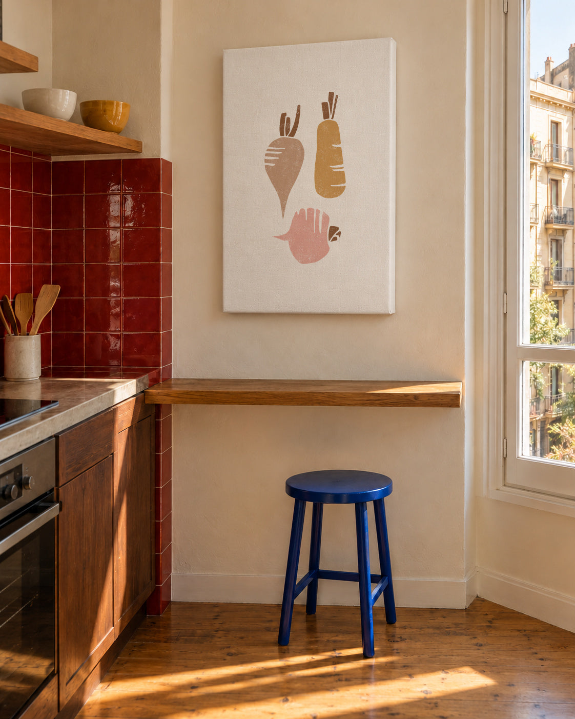 Rutabaga vegetable - Unframed canvas in an interior