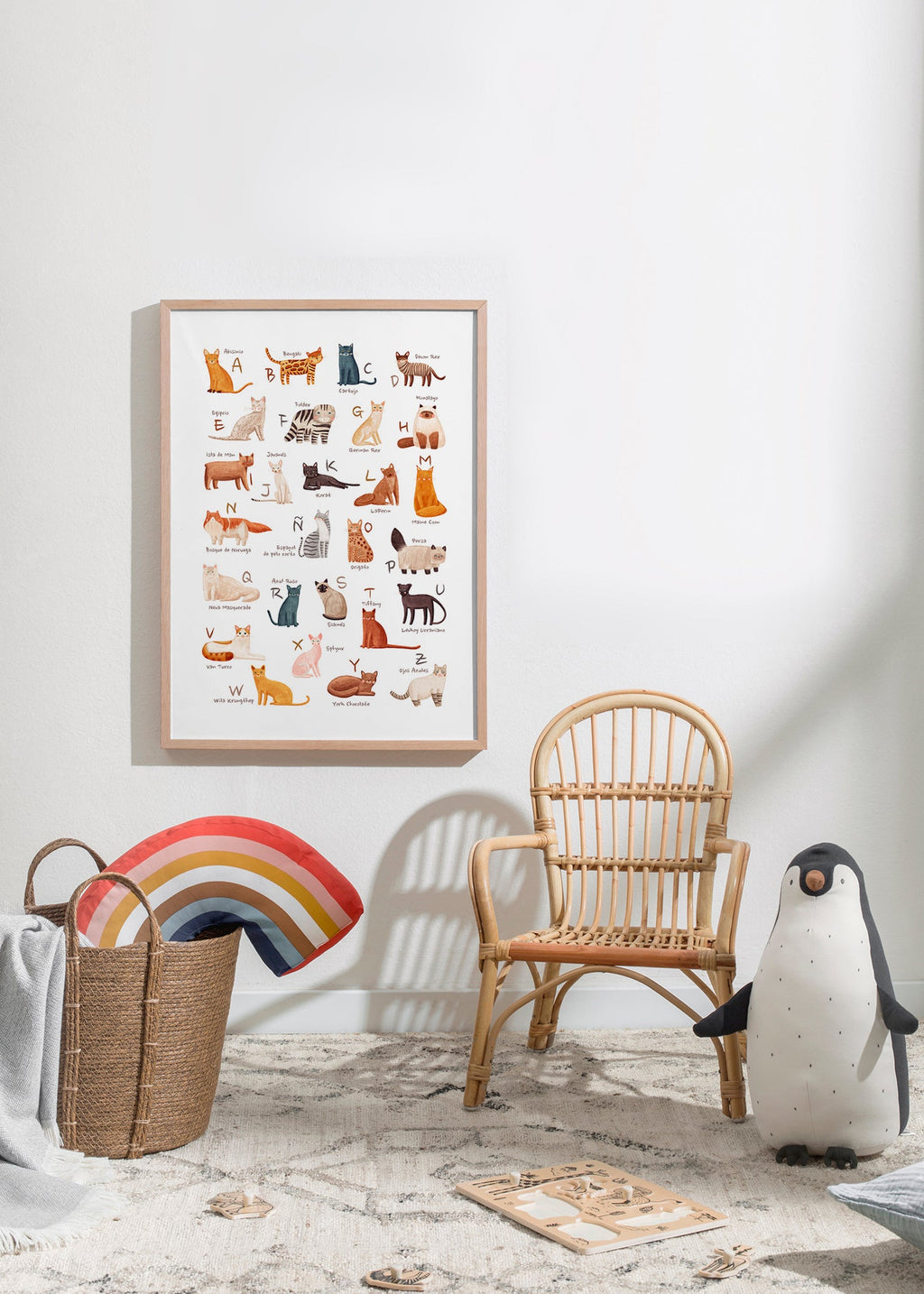 Lámina infantil Abecedario de gatos ilustrado – Product3