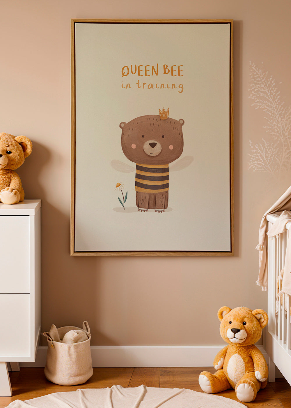 Lámina infantil con oso abeja – Canvas1