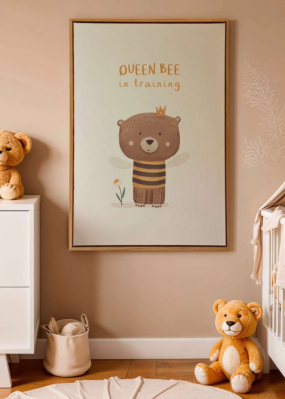 Lámina infantil con oso abeja – Canvas2